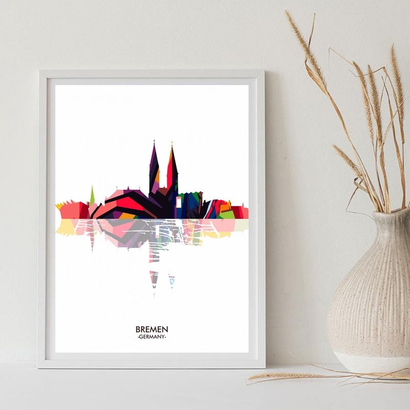 Home Decor Abstract Minimalist Colorful Canvas Poster